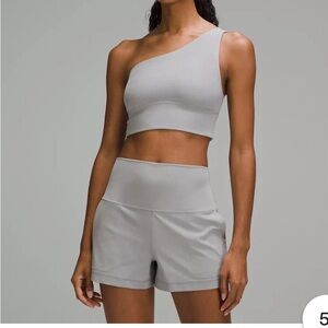 Lululemon Align Asymmetrical Bra Light Support A/B Cup Rhino Grey